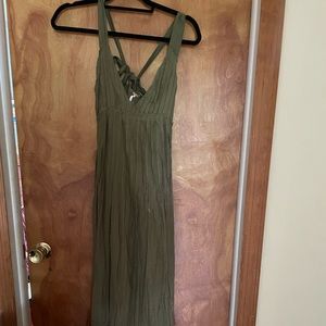 Free people maxi, olive dress